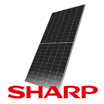Sharp PV NBJD570, Solarmodule 570Wp (B-facial) Silber  , Energieeffizienzklasse 36 Stück pro Palette