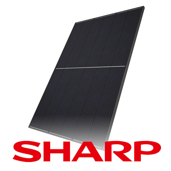 Sharp PV NUJC410BBLACK, Module 420W Schwarzer Rahmen und schwarze Folie, Energieeffizienzklasse 36 Stück pro Palette